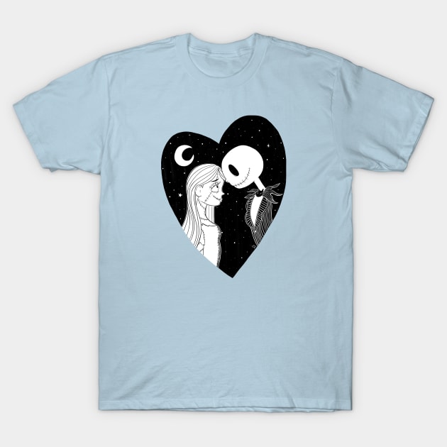 Jack and Sally T-Shirt by conshnobre